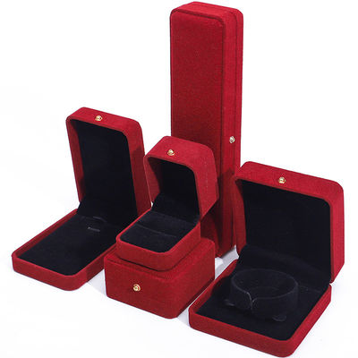 Mua Xưởng trang sức nhung đỏ sang trọng hộp đóng gói cho vòng đeo cổ vòng đeo tai nhẫn online manufacture