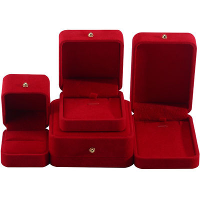 Mua Hộp đóng gói đồ trang sức nhung đỏ cho vòng đeo cổ Vòng đeo tai Stud Nhẫn Logo tùy chỉnh online manufacture