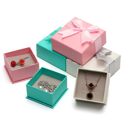 Mua HANHONG Logo tùy chỉnh Bao bì đồ trang sức cho cô gái Bàn tai Mini màu giấy nhung hộp quà online manufacture