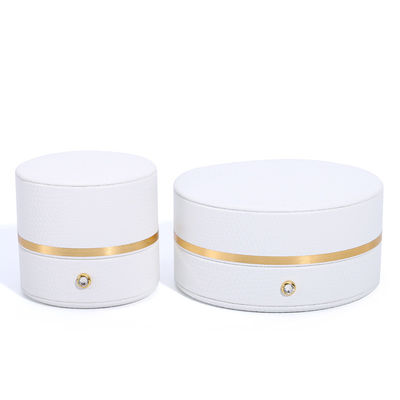 Hộp đồ trang sức da PU màu trắng tùy chỉnh kích thước cho du lịch nhỏ Động tác và chức năng