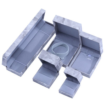 Sản xuất bán buôn Luxury Square Jewelry Box Personalized Custom high end Necklace Bracelet Earrings Ring jewelry set Bao bì giấy ván ván đá cẩm thạch hộp đồ trang sức với logo