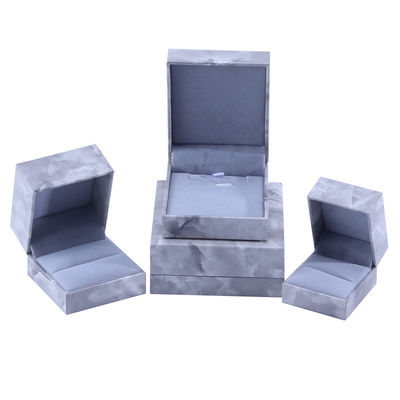 Sản xuất bán buôn Luxury Square Jewelry Box Personalized Custom high end Necklace Bracelet Earrings Ring jewelry set Bao bì giấy ván ván đá cẩm thạch hộp đồ trang sức với logo