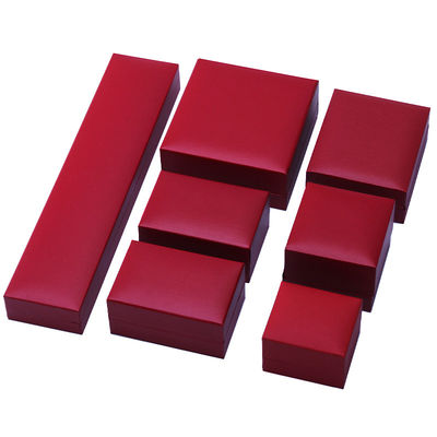 OEM Hồng giấy đồ trang sức Box Set Velvet Lining Custom đồ trang sức bao bì Case