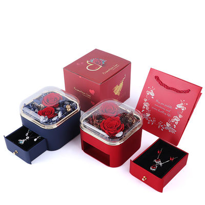 Đơn vị hóa kích thước Hoa ngăn kéo hộp trang sức Rose thiết kế cho quà ngày Valentine