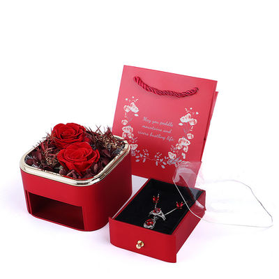 Đơn vị hóa kích thước Hoa ngăn kéo hộp trang sức Rose thiết kế cho quà ngày Valentine
