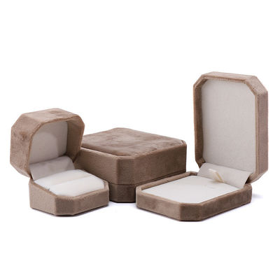 Bộ đồ trang sức Khaki Flannelette hình dạng tám giác tùy chỉnh cho vòng đeo cổ tay