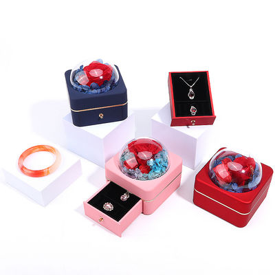 Đơn vị kích thước sang trọng vòng hoa đồ trang sức hộp đóng gói vòng hộp ngăn kéo