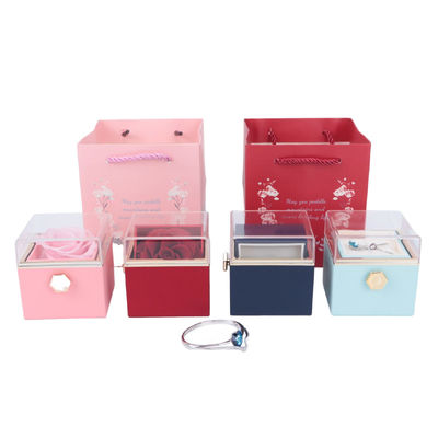 Bảo quản xà phòng hoa hồng hộp đồ trang sức cho ngày Valentine quà tặng đồ trang sức gói