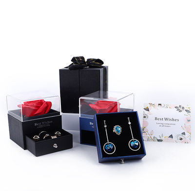 Bảo quản xà phòng hoa hồng hộp đồ trang sức cho ngày Valentine quà tặng đồ trang sức gói