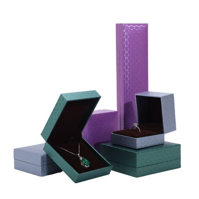 Hộp trưng bày đồ trang sức giấy xanh, vòng đeo tay đeo cổ vòng đeo cổ