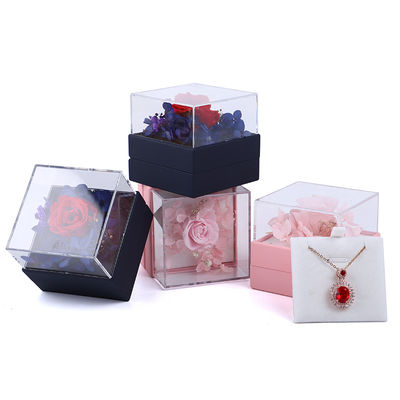 Mua Ống hàng hoa hồng màu vuông sang trọng Hộp quà đồ trang sức Để trình bày hấp dẫn online manufacture