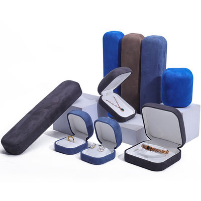Hộp đồ trang sức bằng vật liệu nhung cho vòng đeo cổ cao cấp tùy chỉnh