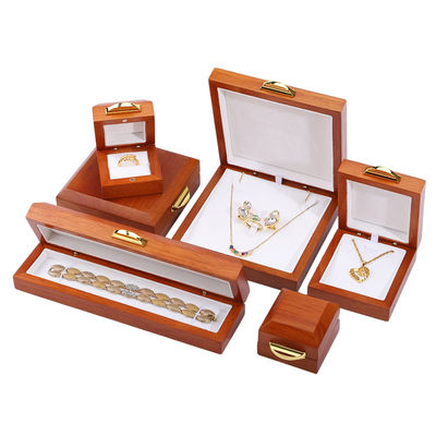 Mua Sản xuất bằng tay hình chữ nhật Logo tùy chỉnh Hộp đồ trang sức bằng gỗ Cho vòng đeo cổ tay online manufacture
