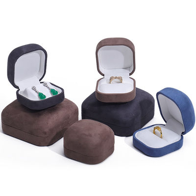 Hộp đồ trang sức bằng vật liệu nhung cho vòng đeo cổ cao cấp tùy chỉnh