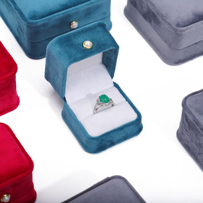 Mua Hòn góc Velvet Ring Box đồ trang sức xa xỉ bao bì Case cho Pendant tai studs online manufacture