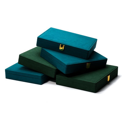 Hộp trang sức du lịch da PU di động cho bông tai màu xanh Stud Earring Case Organizer