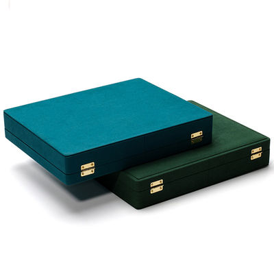Hộp trang sức du lịch da PU di động cho bông tai màu xanh Stud Earring Case Organizer