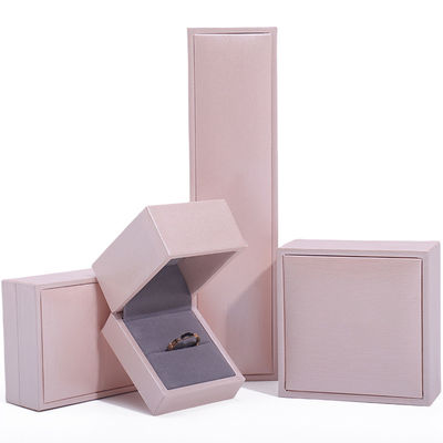 Pink Soft Touch Da giả đồ trang sức lưu trữ sang trọng Bao bì nhung