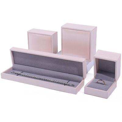 Pink Soft Touch Da giả đồ trang sức lưu trữ sang trọng Bao bì nhung