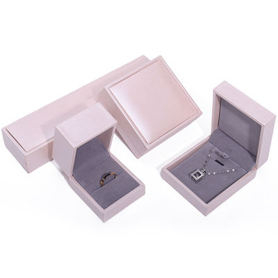 Pink Soft Touch Da giả đồ trang sức lưu trữ sang trọng Bao bì nhung