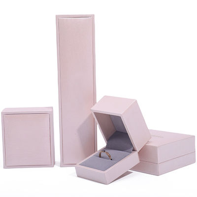 Pink Soft Touch Da giả đồ trang sức lưu trữ sang trọng Bao bì nhung