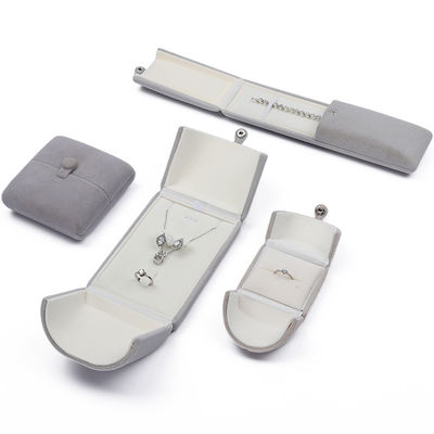 Hồng mắt bắt mắt hình vỏ sò hộp đồ trang sức nhung đồ lưu trữ sang trọng bao bì