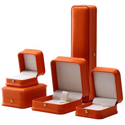 Mua Orange Snow Grain Noble PU da đồ trang sức hộp để đóng gói lưu trữ sang trọng online manufacture