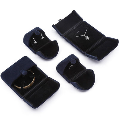 Trung Quốc sản xuất Bán buôn chất lượng cao Hộp đựng trang sức Tùy chỉnh hộp trang sức lớn sang trọng Bộ trang sức Vòng cổ Vòng tay Bông tai Nhẫn bao bì thủ công nhung xanh hai cửa Hộp đựng trang sức có logo