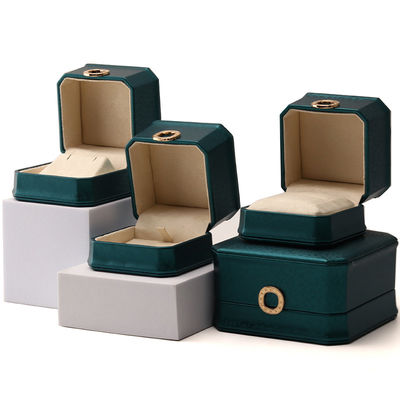 Mua Hạt màu xanh đậm màu tám giác PU da đồ trang sức hộp đóng gói với vòng trang trí online manufacture