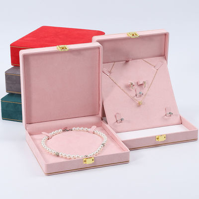 Mua Soft Sleek Velvet Box Organizer Gold Buckle Luxury Jewelry Case OEM online manufacture