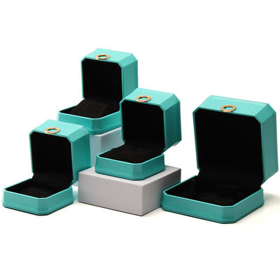 Mua Huân giác Cyan Ring trang trí PU Da trang sức sang trọng Bao bì hộp tổ chức online manufacture