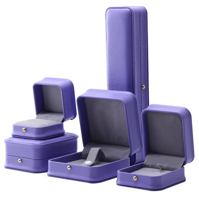 Mua Nhìn bắt mắt màu tím mềm nhung đồ trang sức hộp lưu trữ gói cho nhẫn dây chuyền online manufacture