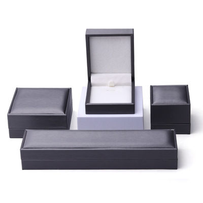 Soft Touch Brush Finishing PU Da đồ trang sức đóng gói hộp Set tổ chức sang trọng