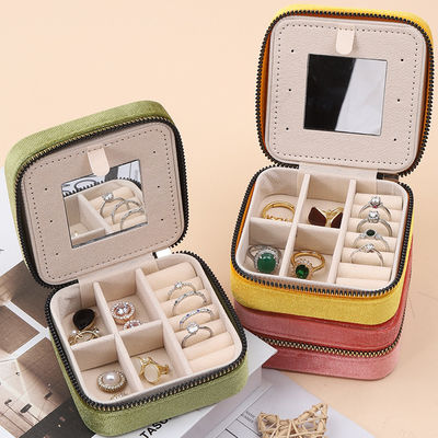 Mua Multi Color General Purpose Velvet Jewelry Organizer Bao bì du lịch Với gương online manufacture