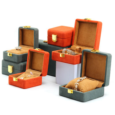 Mua Soft Touch Velvet Jewelry Box Packaging Sets Multi Color Cho Lưu trữ Đồng hồ sang trọng online manufacture