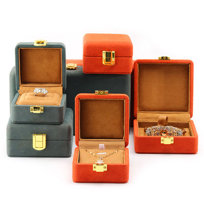 Soft Touch Velvet Jewelry Box Packaging Sets Multi Color Cho Lưu trữ Đồng hồ sang trọng