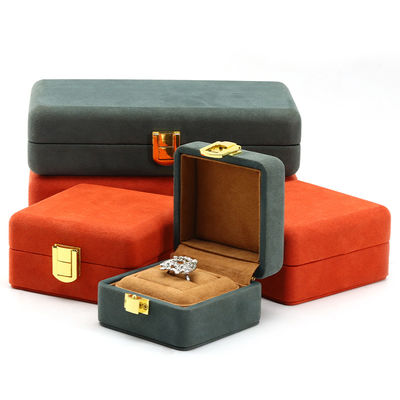 Soft Touch Velvet Jewelry Box Packaging Sets Multi Color Cho Lưu trữ Đồng hồ sang trọng