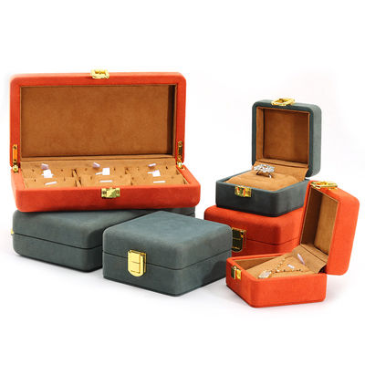 Soft Touch Velvet Jewelry Box Packaging Sets Multi Color Cho Lưu trữ Đồng hồ sang trọng