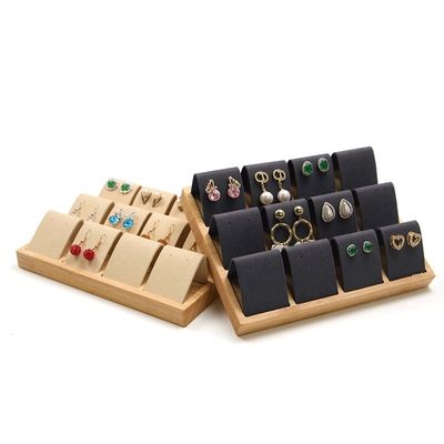 Mua Vỏ nhung mềm đồ trang sức gỗ Lưu trữ Thang hiển thị Đứng cho tai online manufacture