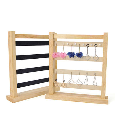Mua Compact đa dụng gỗ nhẫn tai rơi màn hình giá trang sức triển lãm đứng online manufacture