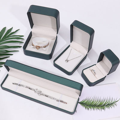 Hồng tối hình tròn da giả Hộp lưu trữ đồ trang sức Hộp tổ chức sang trọng Bao bì