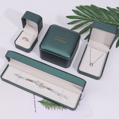 Hồng tối hình tròn da giả Hộp lưu trữ đồ trang sức Hộp tổ chức sang trọng Bao bì