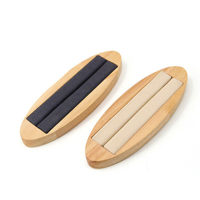 Nhiều mục đích gỗ rắn hình bầu dục trang sức hiển thị tấm cho vòng tai Studs triển lãm