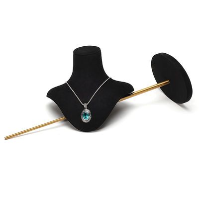 Nhiều kích thước Soft Velvet Cover Jewelry Display Bust Pendant Thư viện trưng bày