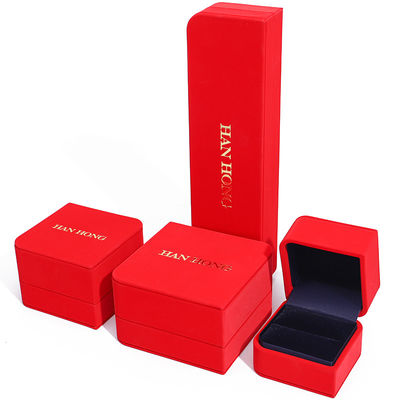 Mua Hộp đồ trang sức da PU hình kim cương Red Arc Lining Velvet cho bao bì sang trọng online manufacture