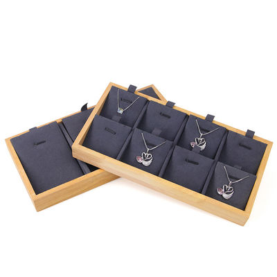 Multiple Cell Solid Wood Pendant Storage Rack Chiếc dây chuyền sang trọng Thẻ hiển thị