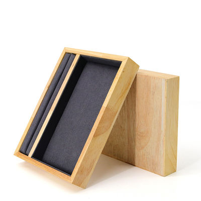 Solid gỗ đa chức năng trang sức hiển thị Tray cho vòng đeo dây chuyền tai Stud