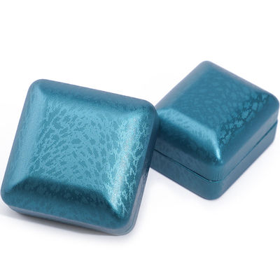 Peacock Blue Snow Grain PU Da Quần Đồ trang sức Box, Luxury Jewelry Set Gift Box OEM