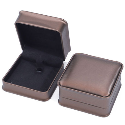 Hộp đồ trang sức da PU hình vòm cà phê