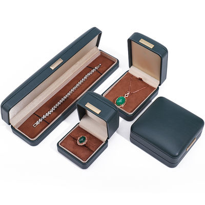 Soft Touch Convex Roof Da giả đồ trang sức bao bì hộp đặt cho vòng đeo tay